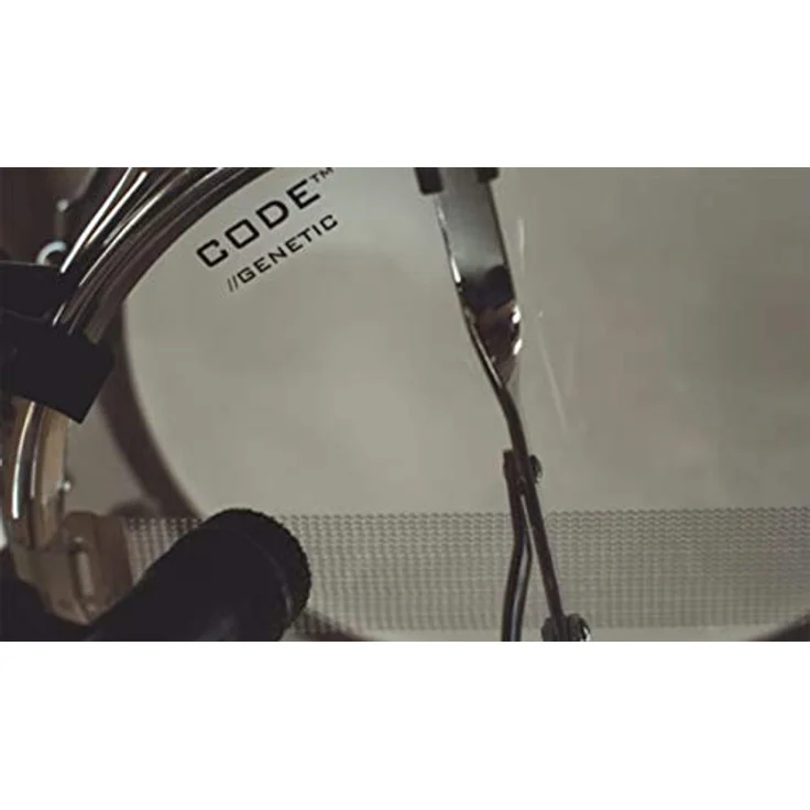 Code 13" Genetic 3 Snare Resonanzfell, einlagig (3 mils), transparent, Grip-Tight Hoops aus Aluminium mit Stahlkern – Bild 3