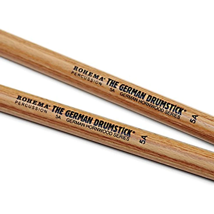 Rohema 5A-H Hornholz Drumsticks, mattlackiert, 405 mm lang, 14,5 mm Durchmesser, Made in Germany – Bild 4