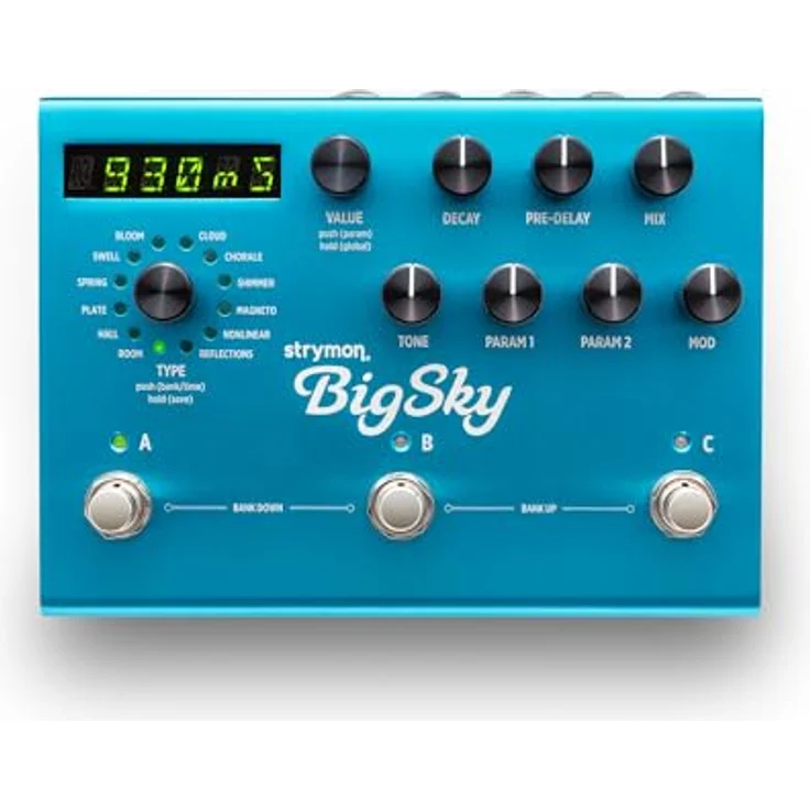 Strymon Big Sky, E-Gitarreneffekt mit 12 Reverb-Typen, 300 Presets, MIDI steuerbar, inklusive 9V Netzteil – Bild 1