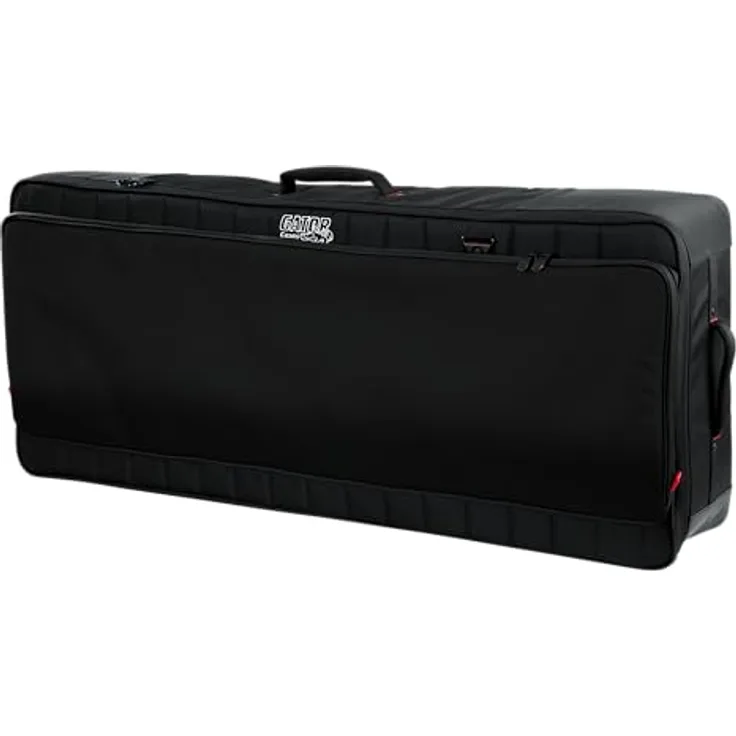 Gator G-PG-61 Keyboardtasche, Pro-Go Serie, für 61 Tasten Keyboards, wasserabweisend, stark gepolstert, mit Rucksackgarnitur und Zubehörtasche