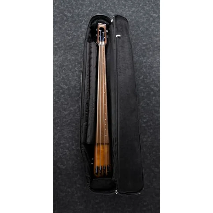 Ibanez UB804-MOB, Elektronischer Kontrabass aus Ahorn mit 5-teiligem Halls-Korpus, Mahogany Oil Burst Finish, aktiver Klangregelung und inklusive Tama Roadpro Ständer und Gig Bag – Bild 8