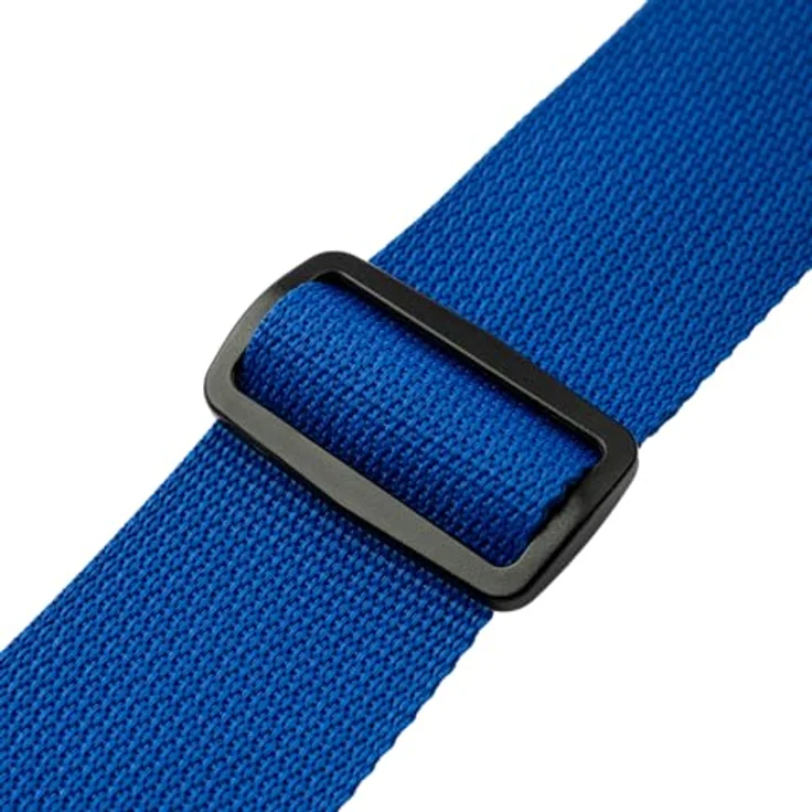 Levys Poly Strap 2" ROY, Gitarrengurt aus Polypropylen mit Lederendstück, verstellbar von 89 cm bis 157 cm, Royal Blue – Bild 7