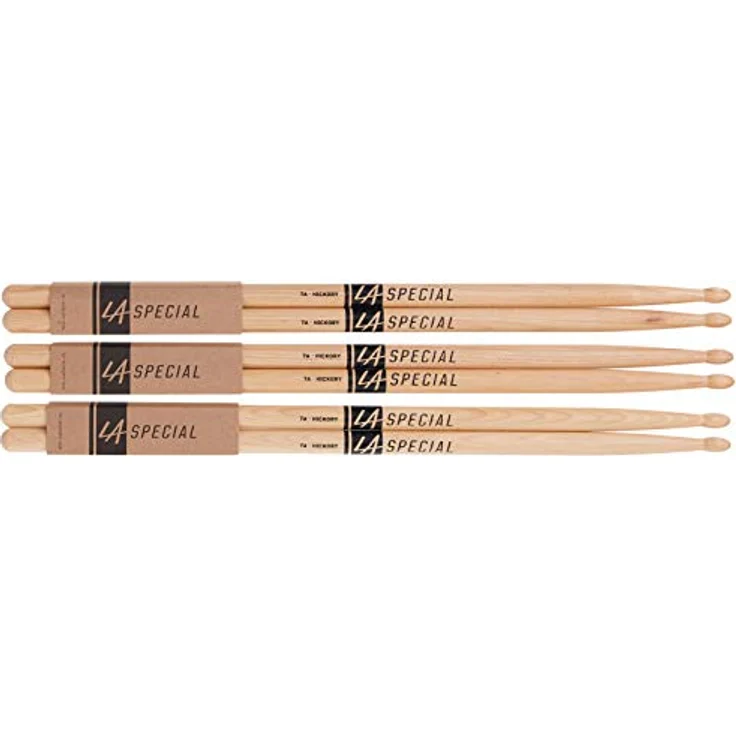 ProMark LA Specials 7A Hickory Drumsticks, ovaler Holzkopf, drei Paar für Studio und Live-Auftritte – Bild 5