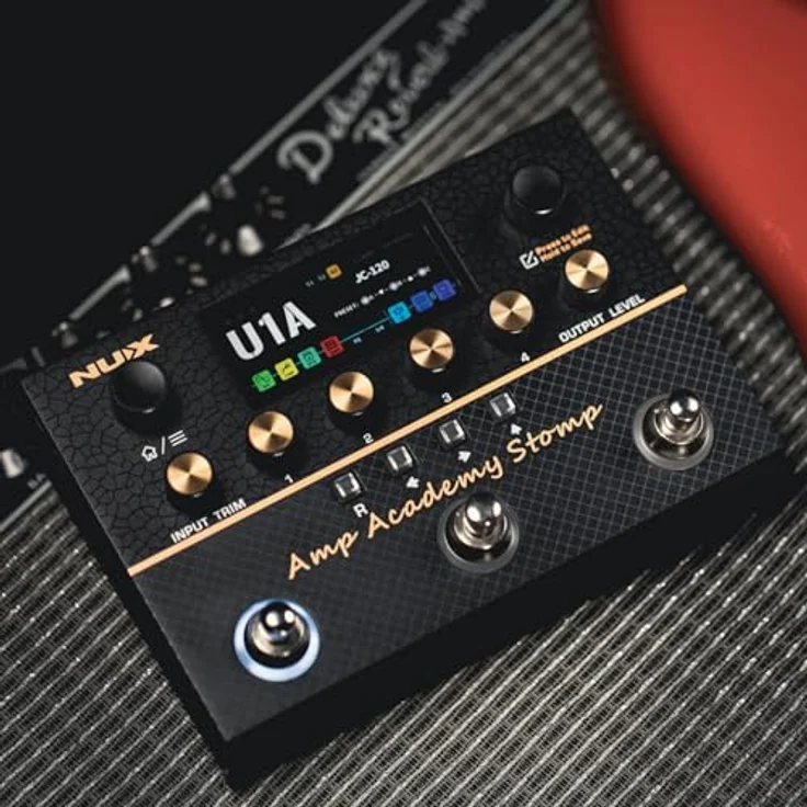 Nux Amp Academy Stomp, Gitarren-Multieffekte mit 27 Presets, 60 IR-Slots und 2,86" Farb-LCD-Display – Bild 2