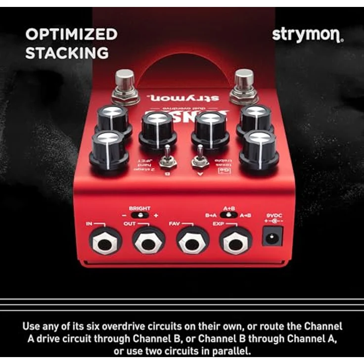 Strymon Sunset Dual Overdrive, Effektpedal mit JFET-Stufe, SHARC DSP, True Bypass, 9V DC Netzadapter – Bild 5