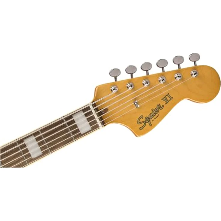 Squier Classic Vibe Bass VI LRL 3TS, 6-saitiger E-Bass mit Pappel-Korpus, Ahorn-Hals, Indischem Lorbeer-Griffbrett, 3-Color Sunburst – Bild 6