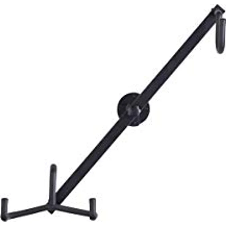 Rockstand Guitar Wall Hanger, Gitarrenständer für 1 E-Gitarre oder E-Bass, schwarze Metallkonstruktion mit Schaumstoffpolsterung, einfach umbaubar für Linkshänder – Bild 1