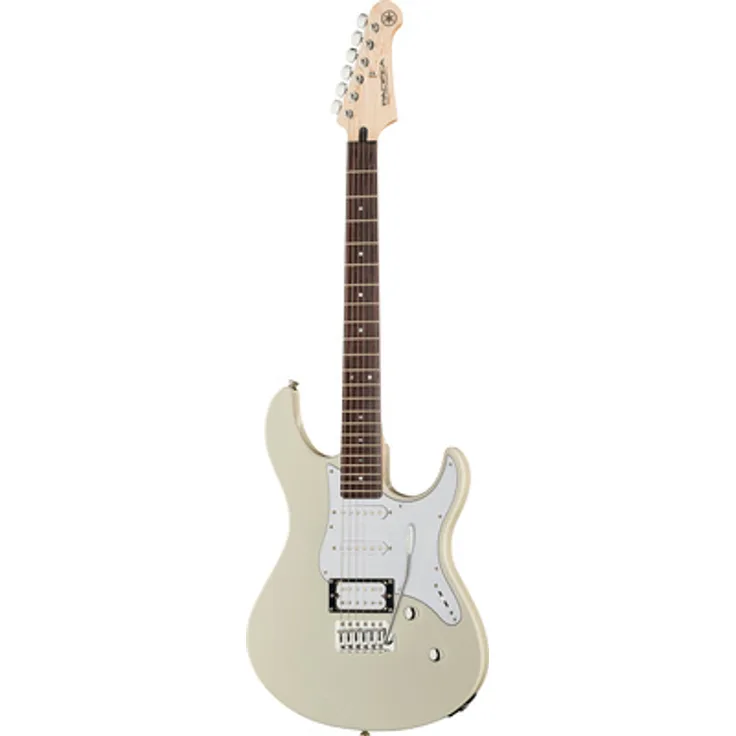 Yamaha Pacifica 112V VW RL, E-Gitarre in Vintage White mit Erle Korpus, Ahorn Hals, 22 Bünde und Alnico Tonabnehmern