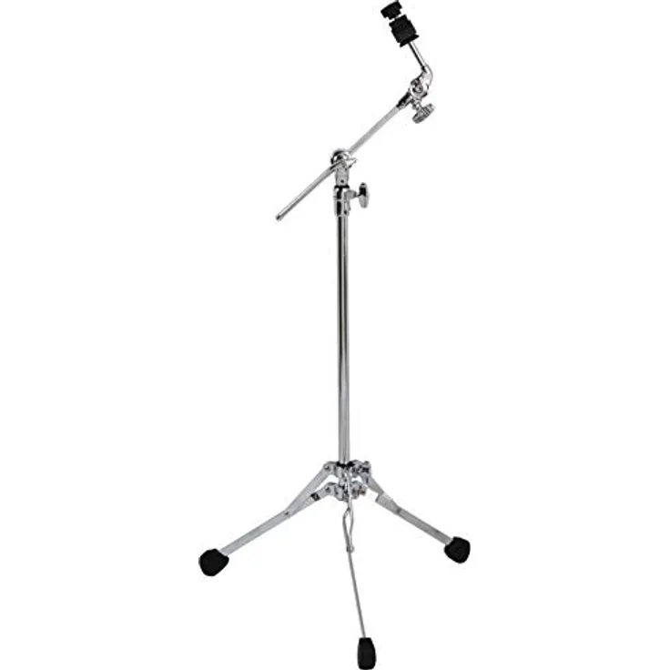 Pearl BC-150S Flatbase Cymbal Stand, einstrebiger Beckenständer mit Uni-Lock Kippvorrichtung und versenkbarem Galgen