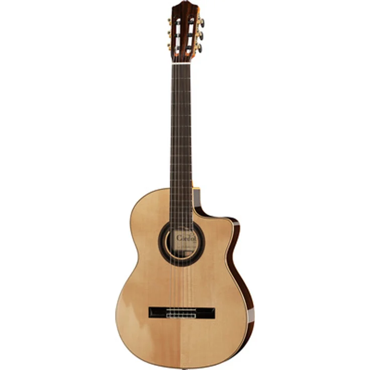 Cordoba GK Studio Negra, Flamencogitarre elektrisch mit Fishman Pickup, cutaway, massive Fichtendecke, Palisander Griffbrett, naturfarben