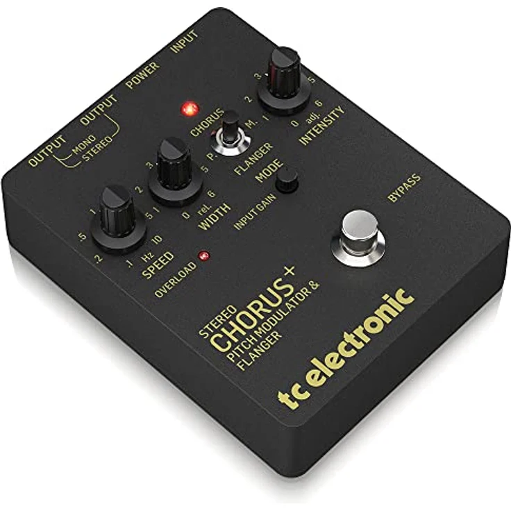 tc electronic SCF Gold Chorus/Flanger, vollanaloges Effektpedal für E-Gitarre mit Chorus, Flanger & Pitch Modulation, 3 Regler, kompakt und leicht – Bild 2