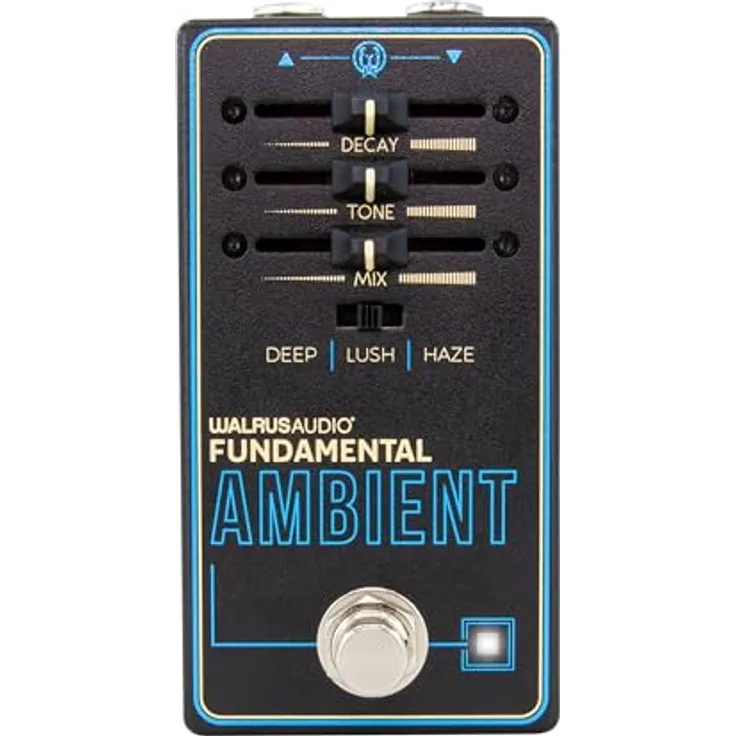 Walrus Audio Fundamental Ambient Reverb, Reverb-Pedal mit 3 Hall-Modi (Deep, Lush, Haze), einstellbarem Trails-Modus, leicht bedienbar