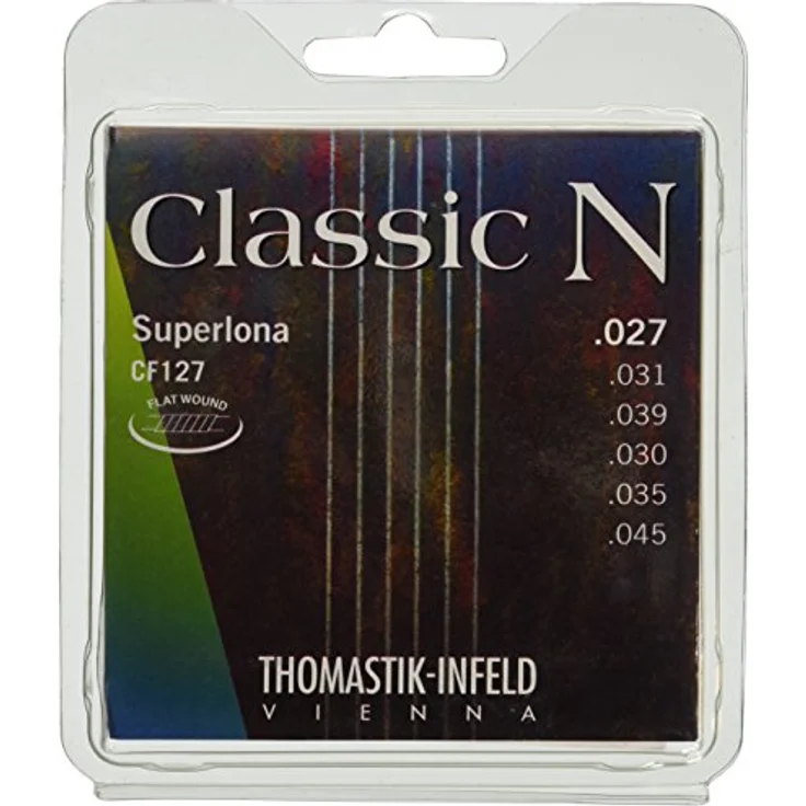 Thomastik-Infeld Saiten für Klassik-Gitarre Classic N Series Superlona Light CF127, Flatwound, blankes Nylon und Chromstahl, Saitenspannung 37,3kp – Bild 2