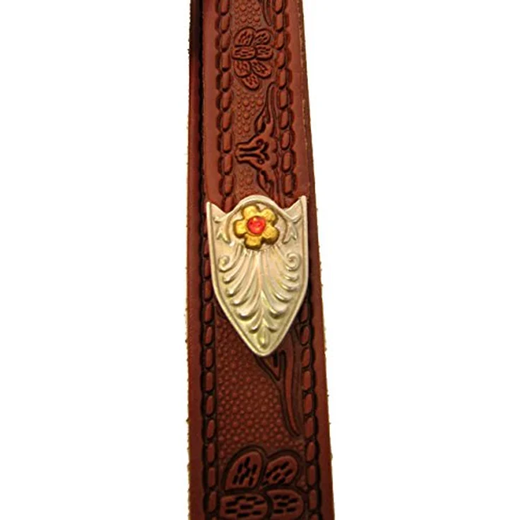 Gretsch Guitar Strap 3333 Tooled WA, verstellbarer Gitarrengurt aus Leder im Retro Style, Farbe Walnut – Bild 4