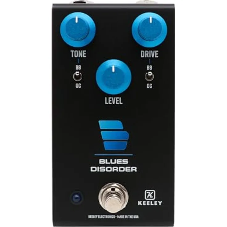 Keeley Blues Disorder Overdrive Dist, 4-in-1 Overdrive/Distortion Effektpedal mit True Bypass und Buffered Bypass