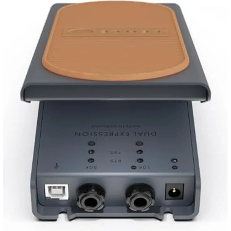 Lehle Dual Expression, Expression Pedal mit 2 Ausgängen, aktiv & verschleißfrei, präziser Magnetsensor, MIDI-kompatibel, Made in Germany – Bild 2