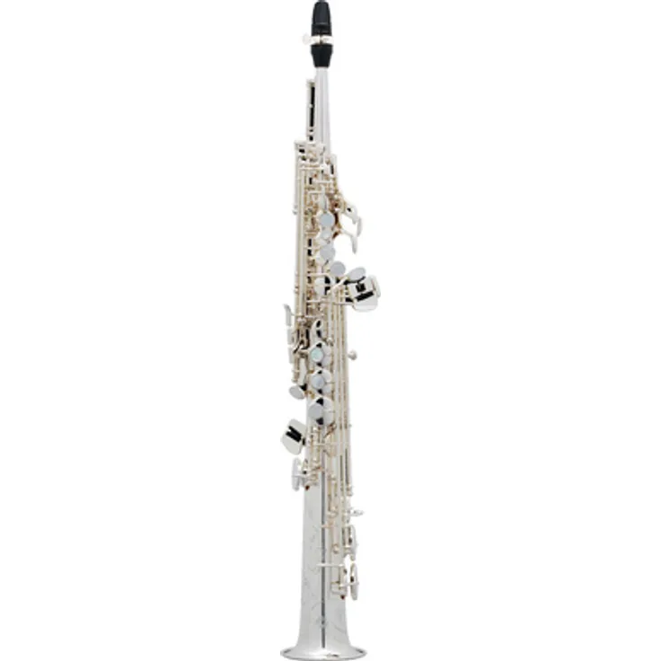 Selmer SE-S2S Soprano Sax SP, Sopransaxophon aus der Super Action 80 II-Serie, versilbert mit handgearbeiteter Jubiläums-Gravur, inkl. Selmer S80 C*-Mundstück und Koffer