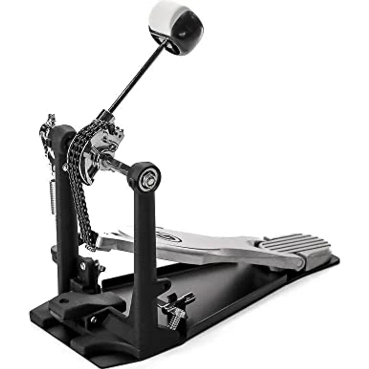 Gibraltar 6711S Bass Drum Single Pedal, professionelle Fußmaschine mit G-Class Trittplatte, Doppelkette und Dual-Beater (Kunststoff/Filz) – Bild 8