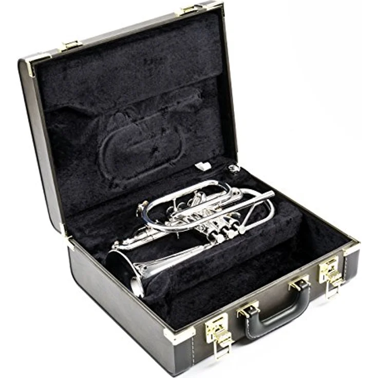 Yamaha YCR-8335 GS 02 Bb-Kornett, NEO-Serie Profiklasse mit 11,9 mm Bohrung, einteiliges Goldmessing-Schallstück, versilbert, inkl. Koffer und Mundstück – Bild 8