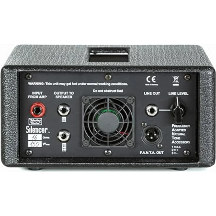 TAD Silencer 16 Ohms Black, Power Attenuator mit BITE und PUNCH Boost, regelbarem LINE-Out, made in Germany, schwarz – Bild 2