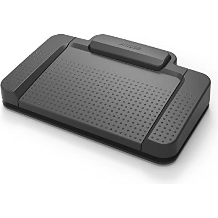 Philips ACC2310 USB-Fußschalter, 3 Pedal-Design für Rücklauf, Vorlauf und Wiedergabe, Plug und Play, ergonomisches Design, anthrazit – Bild 3