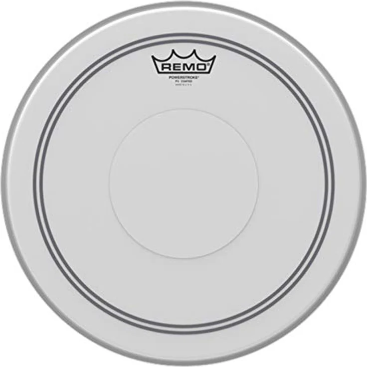 Remo 14" Powerstroke 3 Coated CSDot, Snarefell mit CS-Dot und verstärktem Rand für optimale Soundkontrolle, weiß aufgerauht – Bild 1