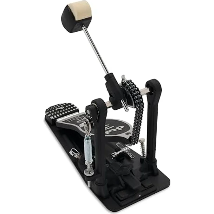 DW 3000A Single Bass Drum Pedal, Doppelkette, Aluminium Pedalplatte, Kugelgelagerte Federaufhängung, 2-Wege Beater, inkl. Stimmschlüssel – Bild 4