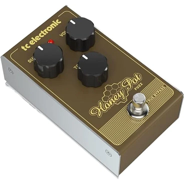 tc electronic Honey Pot Fuzz, Overdrive-Pedal mit Volume, Tone und Sustain Reglern, True Bypass, 74 x 132 x 58 mm, 500 g – Bild 7