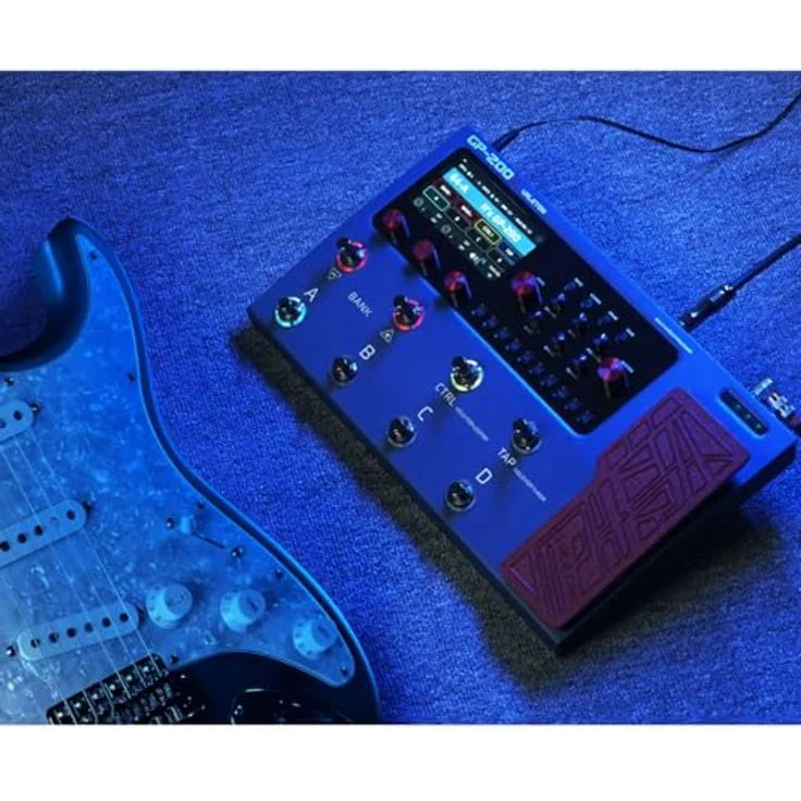 Valeton GP-200X Anniversary, Gitarren-Multieffekte mit 140 Verstärkertypen, HD-Modellierung, 8 LED-Fußschaltern und hochwertigem 180s Looper – Bild 7