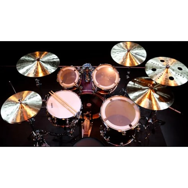 Sabian 18" Stratus Zero, Effektbecken aus B20 Bronze mit O-Zone und Aero Lochung, explosiver Klangcharakter – Bild 2