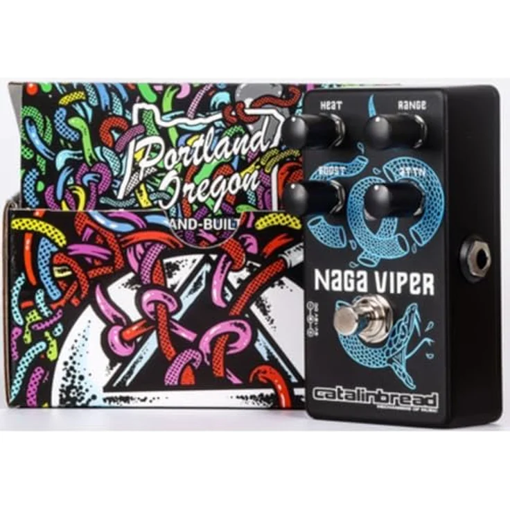 Catalinbread Naga Viper Treble Booster MKII, Gitarren-Effektgerät mit aktualisierter Schaltung, Dämpfungsregler und höherem Gain, True Bypass – Bild 6