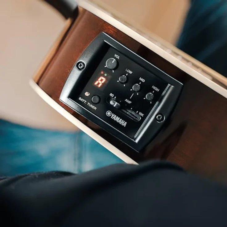 Yamaha APX 600 Natural, Western Gitarre mit Tonabnehmer, Nato Korpus, Fichten Decke, 43 mm Sattelbreite, Mensur 634 mm, Natur – Bild 5