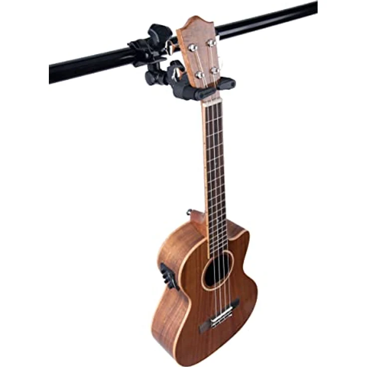 Hercules Stands HCUSP-20CB, Ukulelenhalter mit AGS Auto Grip System, schwarz, für Halsbreiten bis 42 mm – Bild 4