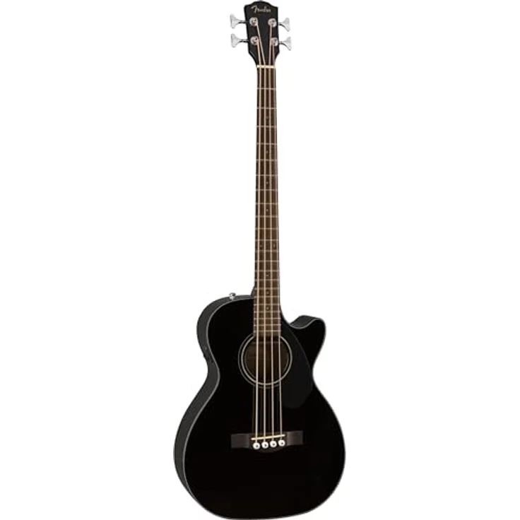 Fender CB-60SCE A-Bass, Akustikbass mit massiver Fichtendecke, Cutaway, Schwarz – Bild 1