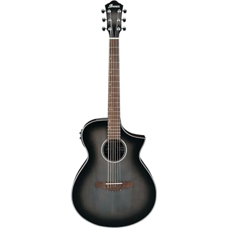 Ibanez AEWC11-TCB, Westerngitarre mit Fichtendecke, Sapele Boden und Zargen, Fishman Tonabnehmer, Transparent Charcoal Burst – Bild 2