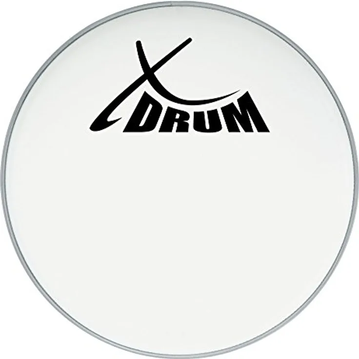 XDrum Coated Bass Drum Fell 22", weiß, Einlagig mit offenem, warmen Klang und langem Sustain
