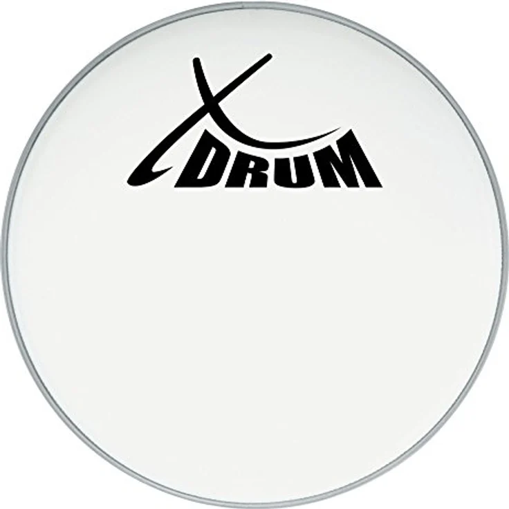 XDrum Coated Bass Drum Fell 22", weiß, Einlagig mit offenem, warmen Klang und langem Sustain