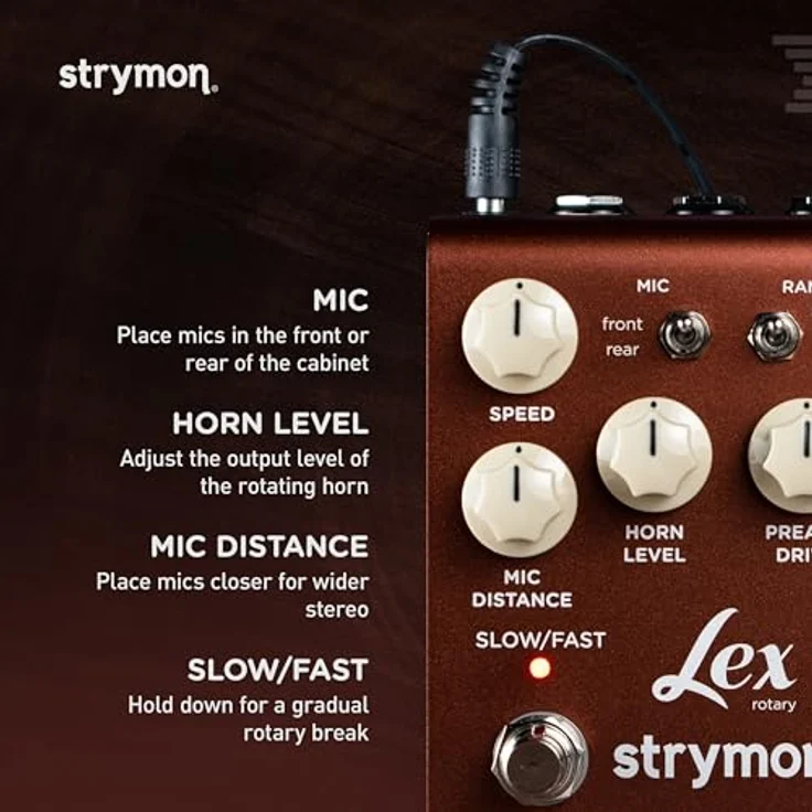 Strymon Lex V2, Rotary Speaker Effektpedal mit MIDI-Integration und 300 Presets, Made in USA – Bild 4