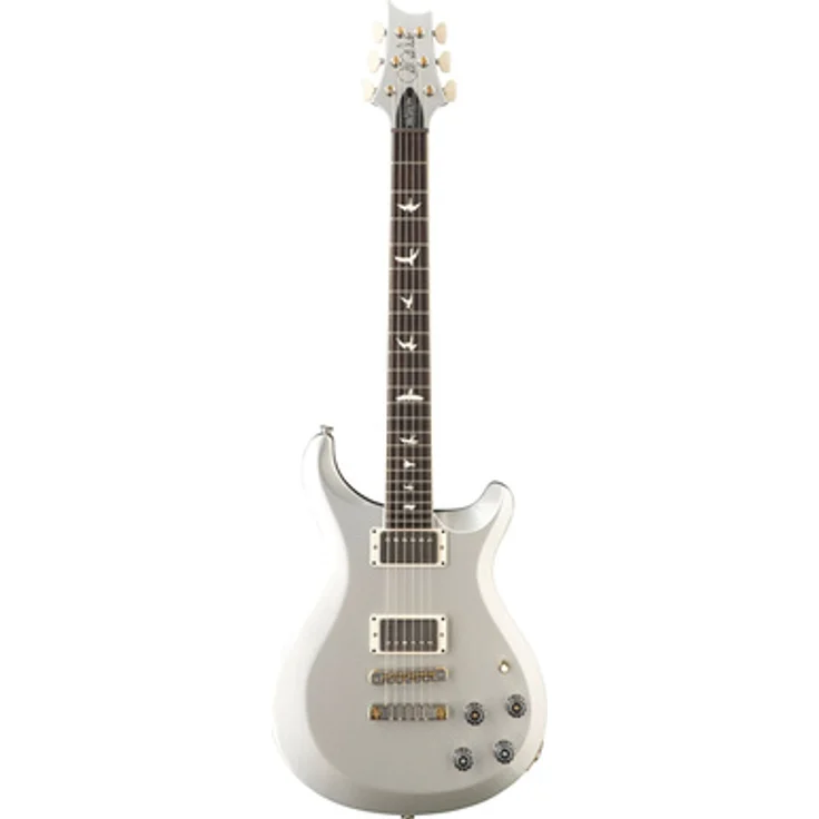 PRS S2 McCarty 594 Thinline, E-Gitarre mit Mahagoni-Korpus, 22 Bünden, in Platinum Metallic