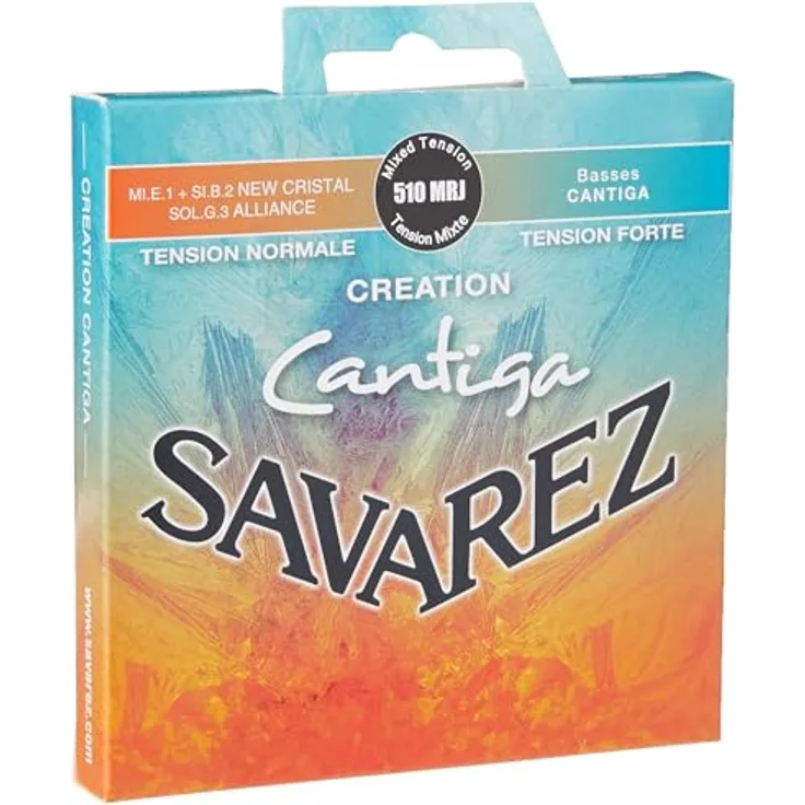 Savarez 510MRJ Cantiga, Gitarrensaiten Set für Konzertgitarre mit Normal/High Tension, Nylon und Fluorocarbon