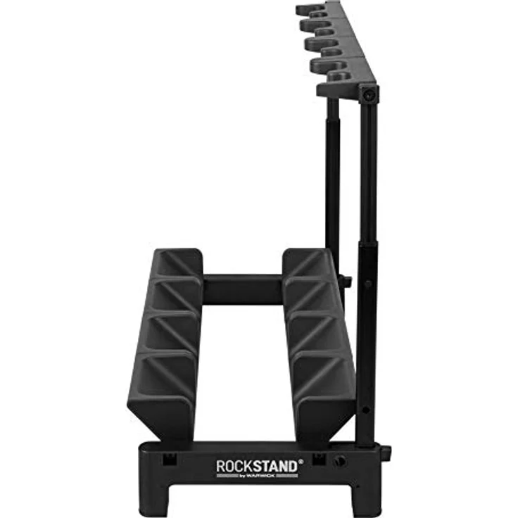 Rockstand RS 20866 4, Gitarrenständer für bis zu 4 Akustikgitarren, E-Gitarren und E-Bässe, schwarz mit anthrazitfarbenen Softpads, klappbar, kompakt faltbar – Bild 5