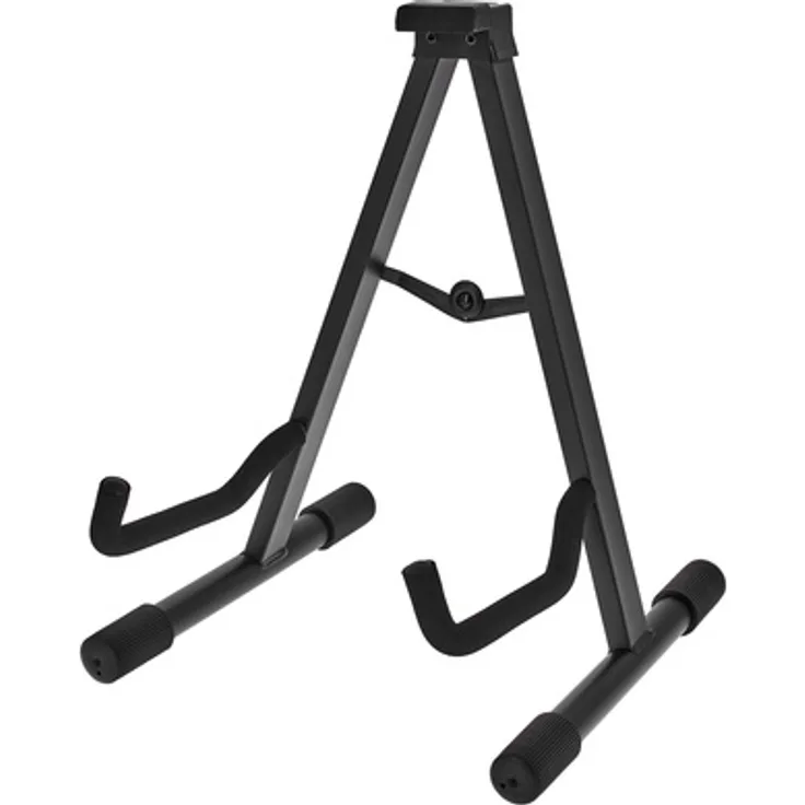 Millenium GS-2001 A, robuster Akustik-Gitarrenständer, schwarz, nicht geeignet für Gitarren mit Nitrolack