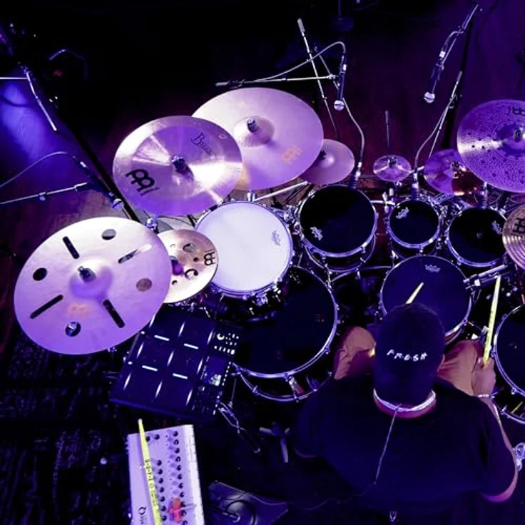 Meinl 18" Byzance Vintage Trash Crash, sandgestrahltes Schlagzeugbecken mit einzigartigem Klangbild und großen Aussparungen – Bild 10
