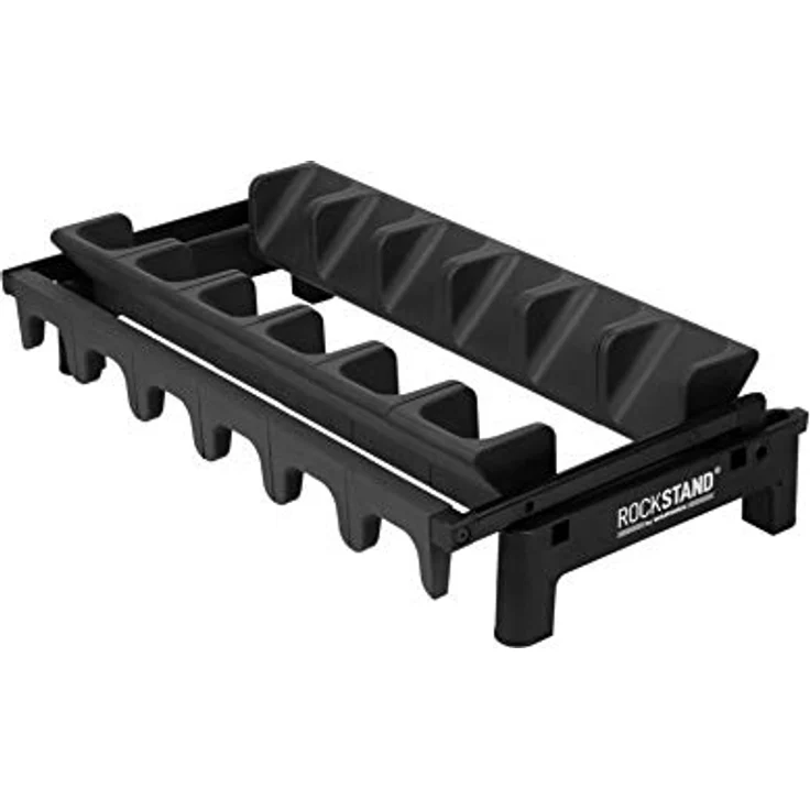 Rockstand RS 20866 6 E-Guitar Stand, Mehrfach-Gitarrenständer für bis zu 6 E-Gitarren oder E-Bässe, klappbar, schwarz mit anthrazitfarbenen Softpads – Bild 7