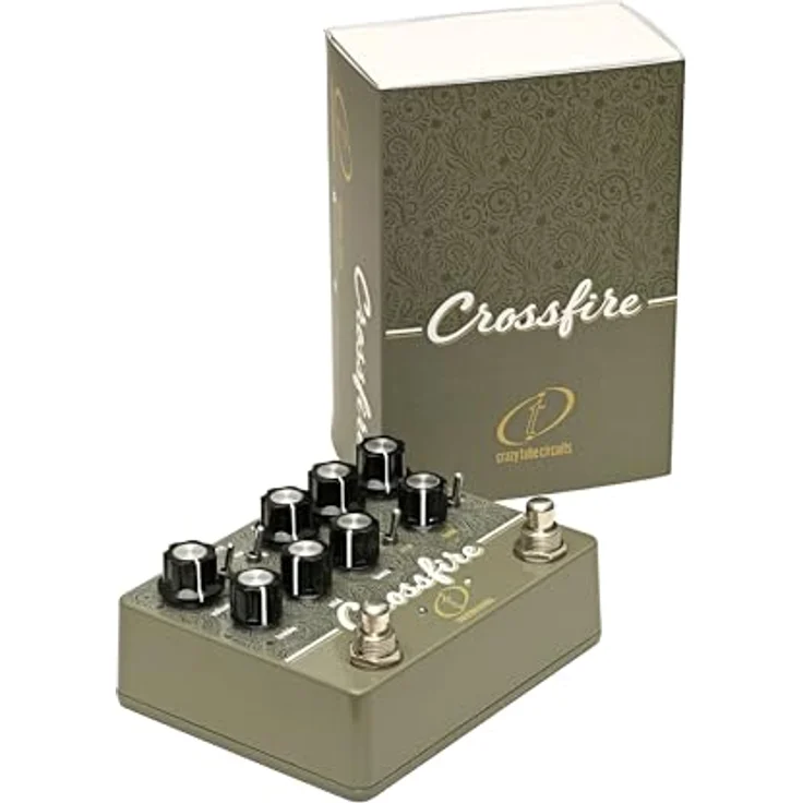 Crazy Tube Circuits Crossfire Overdrive/Pre-Amp, Effektpedal für E-Gitarre mit TS-Overdrive und passivem Einschleifweg – Bild 4