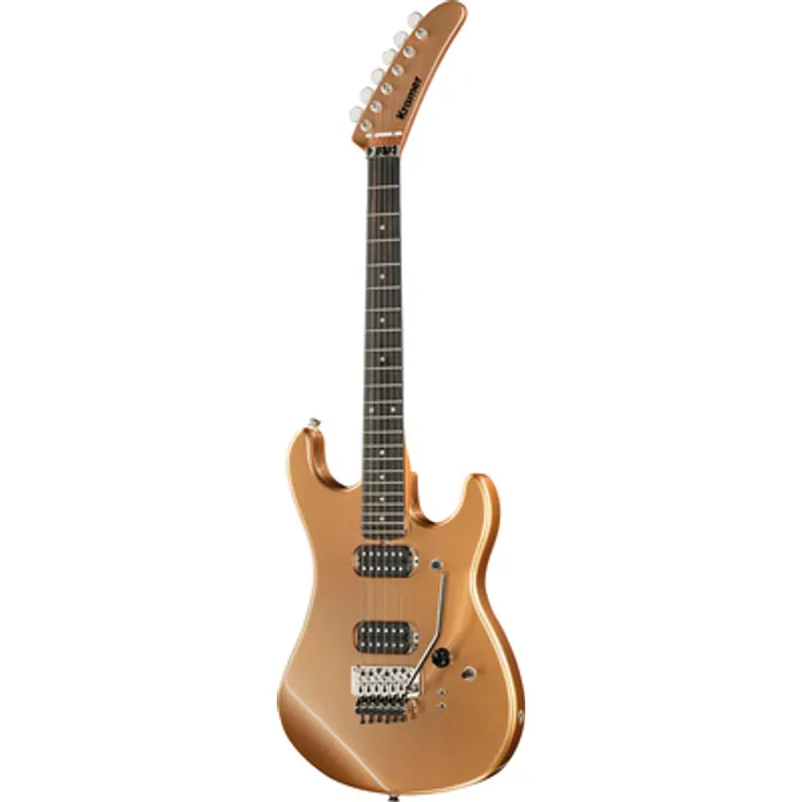Kramer Guitars The 84 HH Killswitch E-Gitarre, Smoked Almond Metallic, Erle Korpus, Ahorn Hals, Ebenholz Griffbrett, Floyd Rose Tremolo, 3-Wege Schalter mit Killswitch