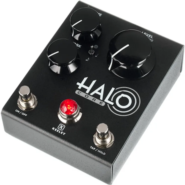 Keeley Halo Core - Andy Timmons Echo, True Stereo Delay Pedal mit 1500 ms max. Delay Time, 3 Delay Rhythm-Mode und Saturate-Regler