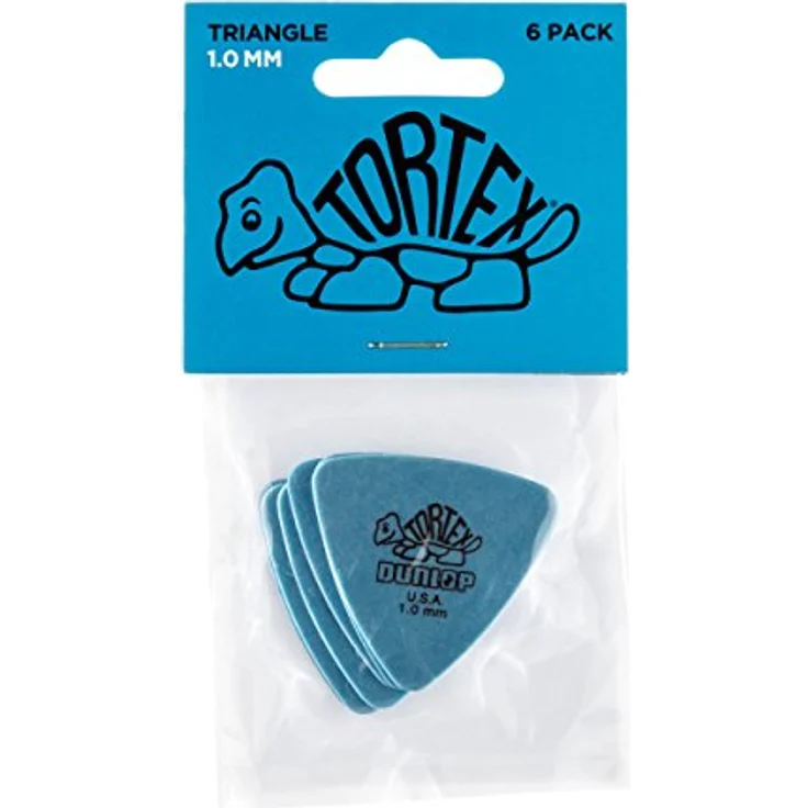 Jim Dunlop Tortex Triangel Plektrum, 1,00mm, 6 Stück, Original Qualität – Bild 5