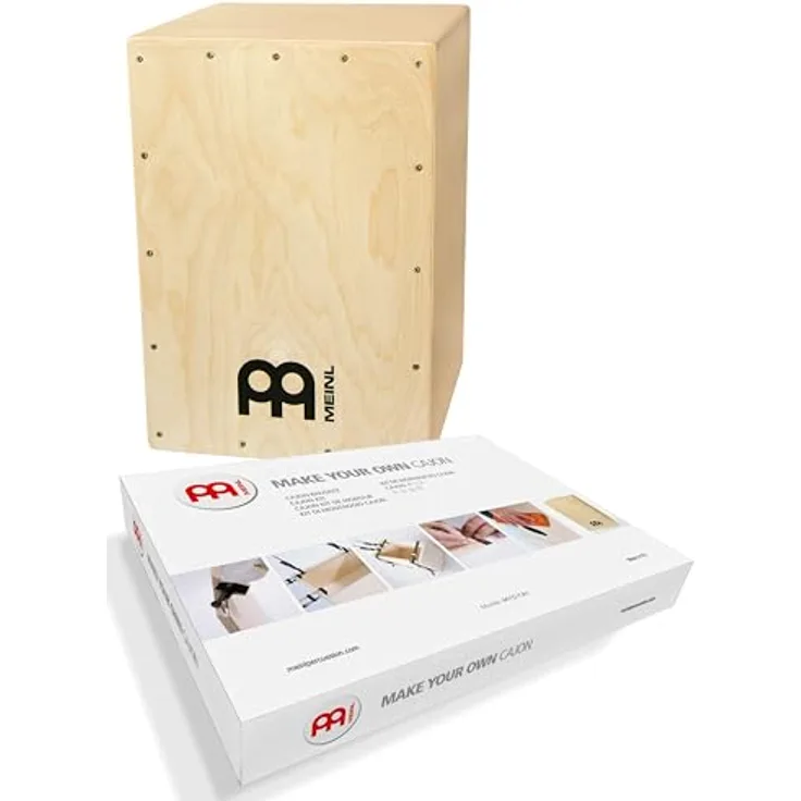 Meinl Percussion MYO-CAJ Make your own Cajon - Bausatz mit Aufbauanleitung, rutschfesten Gummifüßen und kompaktem Design für Jam Sessions