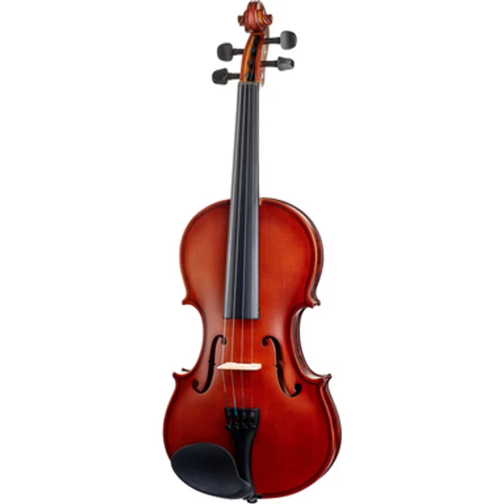 Startone Student I Violin Set 4/4, Violine mit laminierter Fichtendecke, Ahornboden, ebonisiertem Hartholzgriffbrett, inklusive Formetui und Holzbogen
